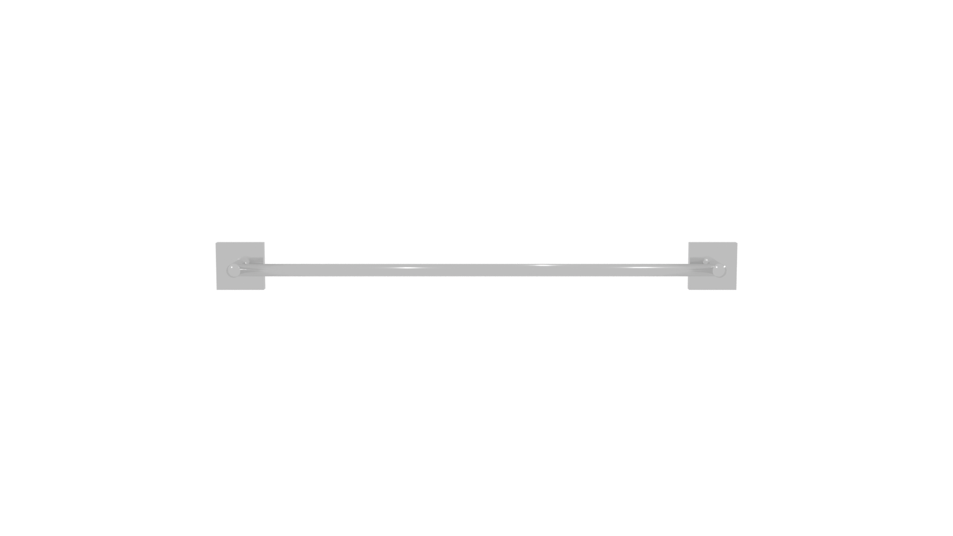 Minimalist Metal Wall Shelf 3D - Professional 3D Model Render 2