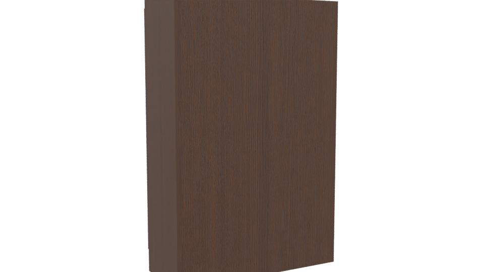 Stylish Wooden Wardrobe with Drawers 3D Model - Professional 3D Model Render 4