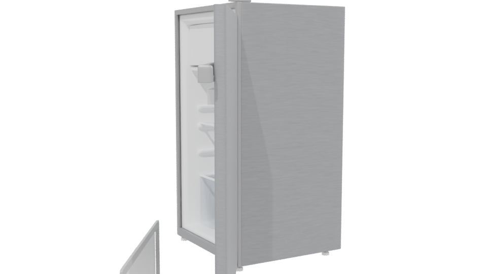 Stylish Residential Refrigerator Model - Professional 3D Model Render 13
