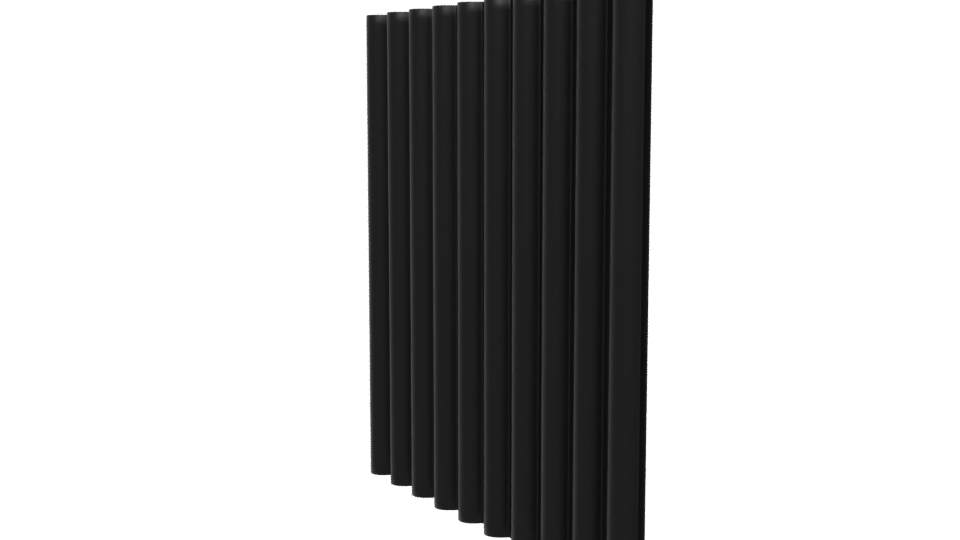 Stylish Vertical Wall Panel 3D - Professional 3D Model Render 13