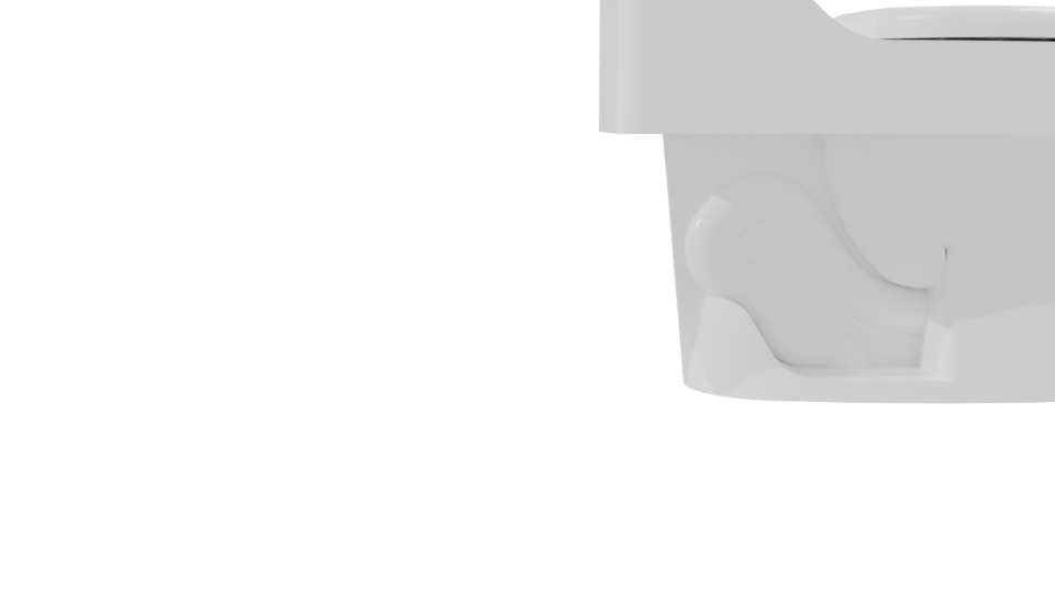 Contemporary Ceramic Toilet 3D Model - Professional 3D Model Render 8