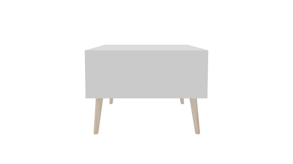 Modern White Oak Coffee Table 3D - Professional 3D Model Render 8