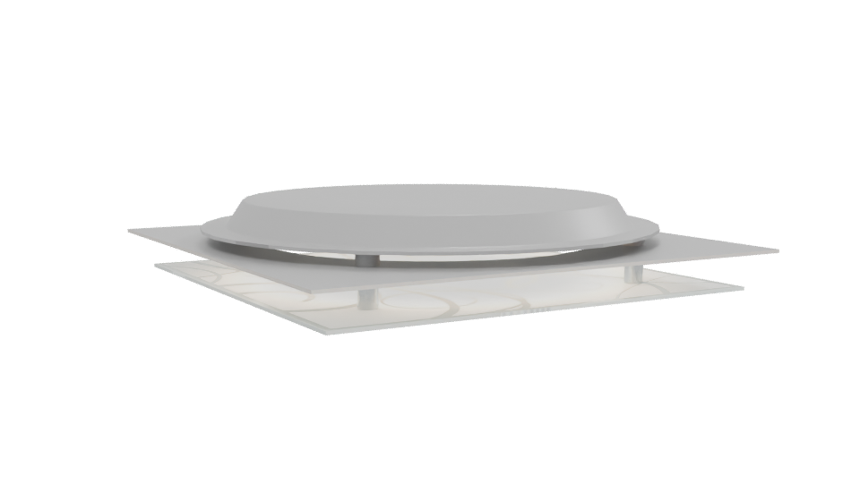 Stylish Circular Ceiling Light Fixture - Professional 3D Model Render 13