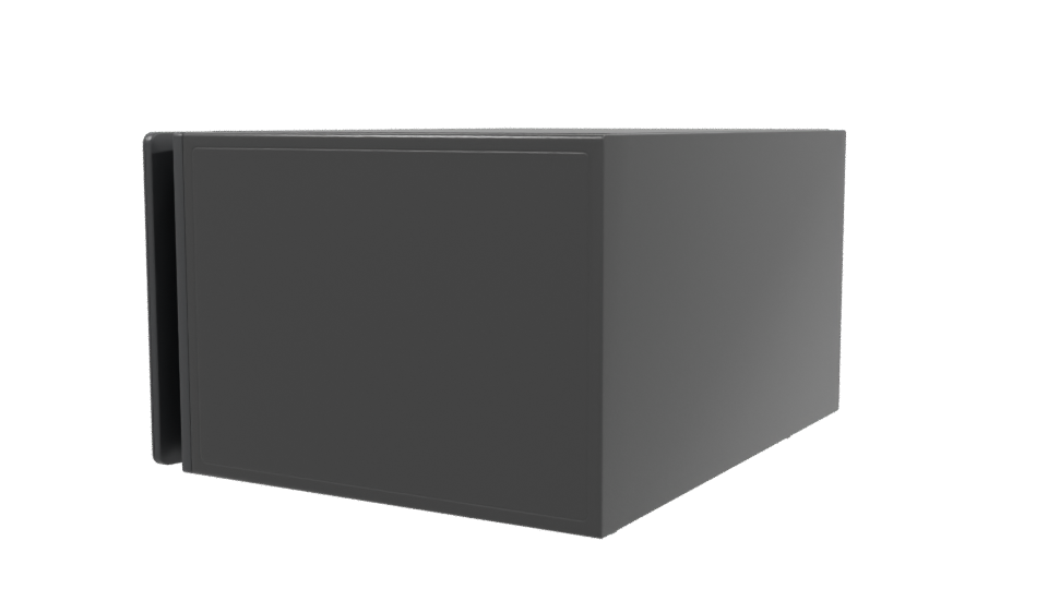 Sleek Modern Microwave Oven 3D Model - Professional 3D Model Render 3