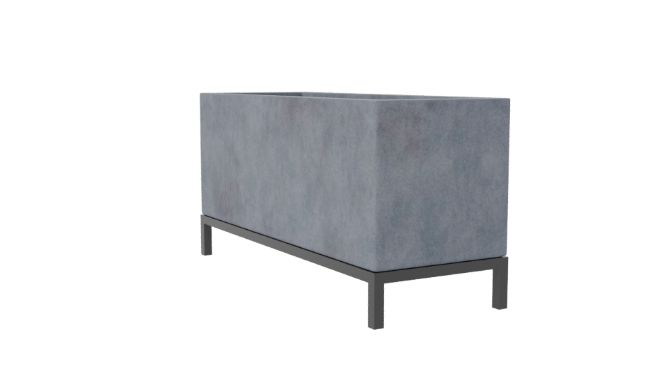 Stylish Rectangular Planter Box 3D - Professional 3D Model Render 7