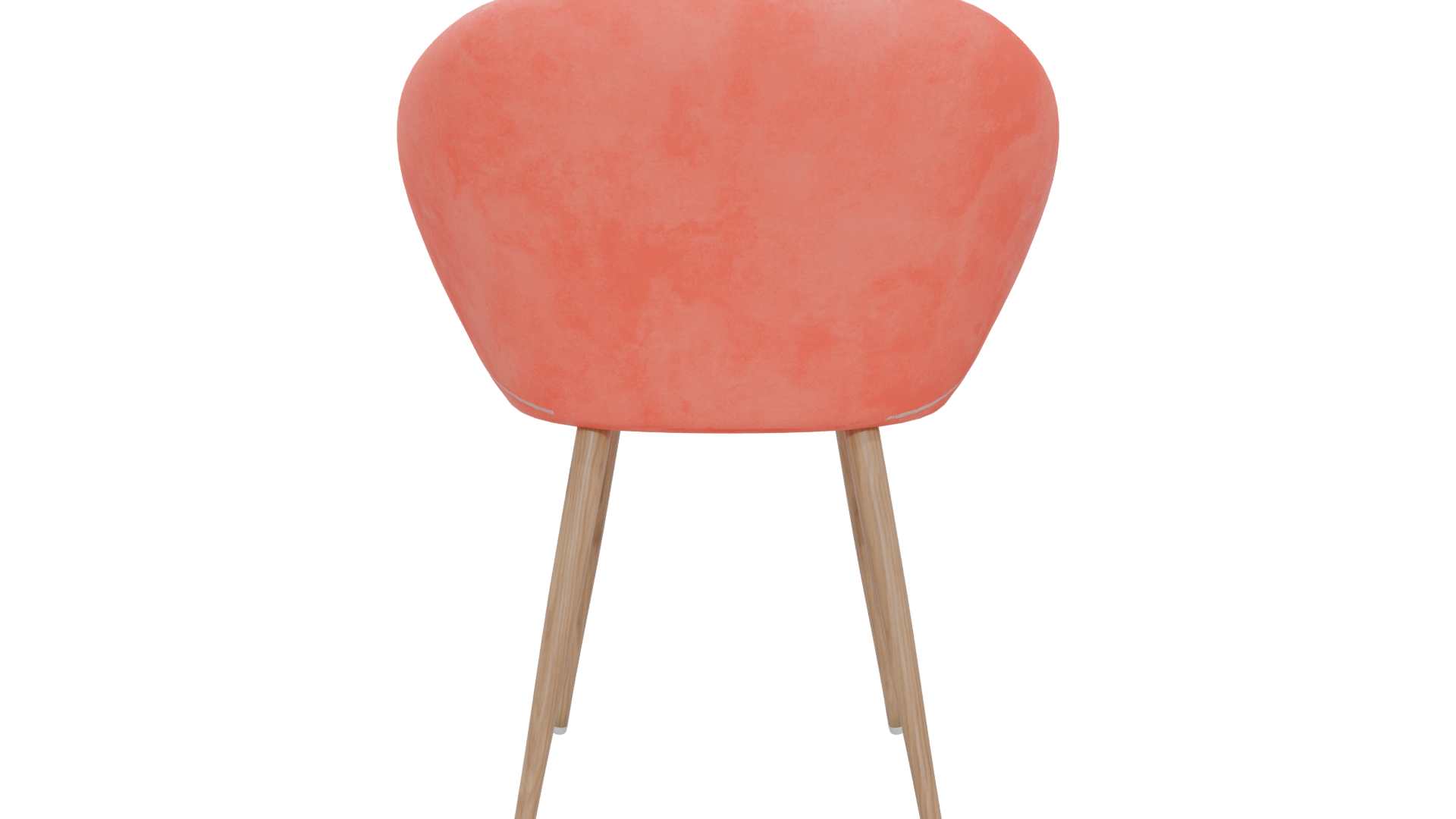 Modern Coral Accent Chair 3D - Professional 3D Model Render 5