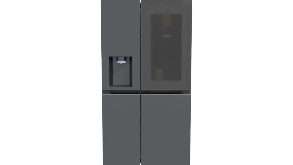 Sleek Modern Refrigerator 3D Model - Professional 3D Model Render 11