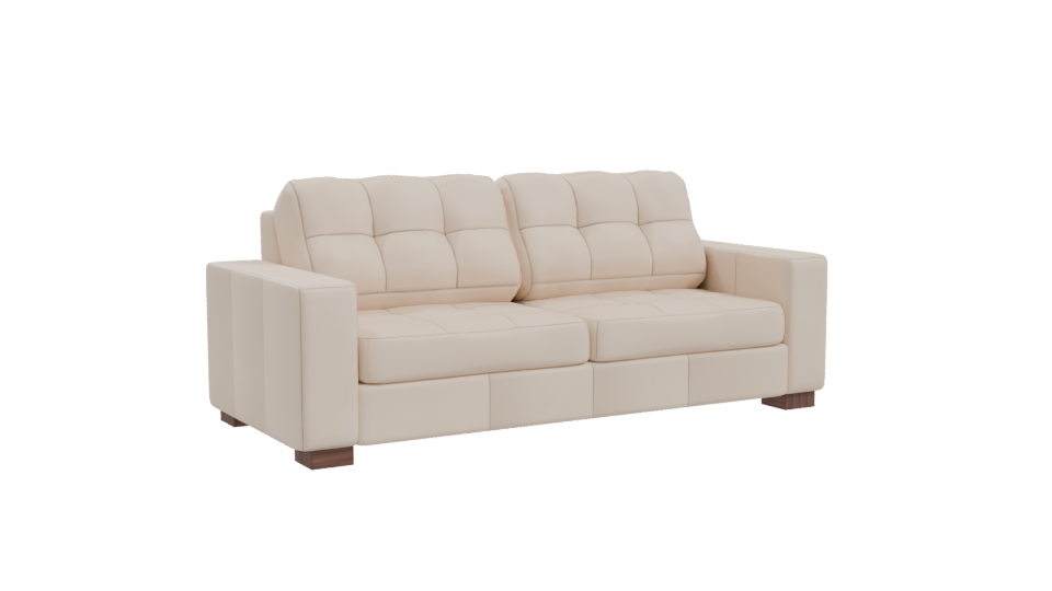Modern Three-Seat Sofa 3D - Professional 3D Model Render 10