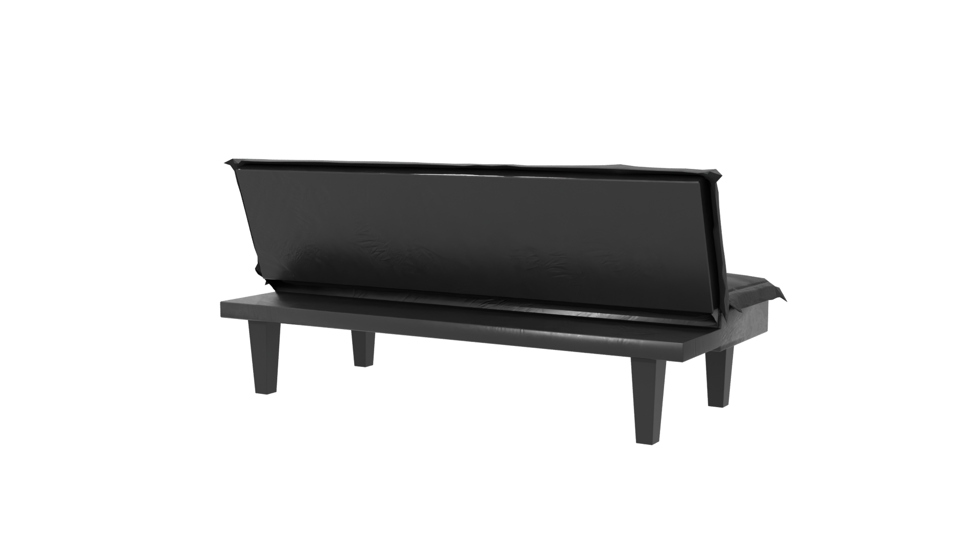 Stylish Black Sofa 3D Model - Professional 3D Model Render 6