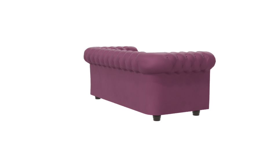 Chic Modern Upholstered Sofa 3D Model - Professional 3D Model Render 7