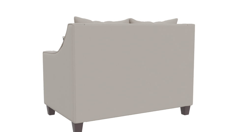 Elegant Minimalist Love Seat 3D - Professional 3D Model Render 4