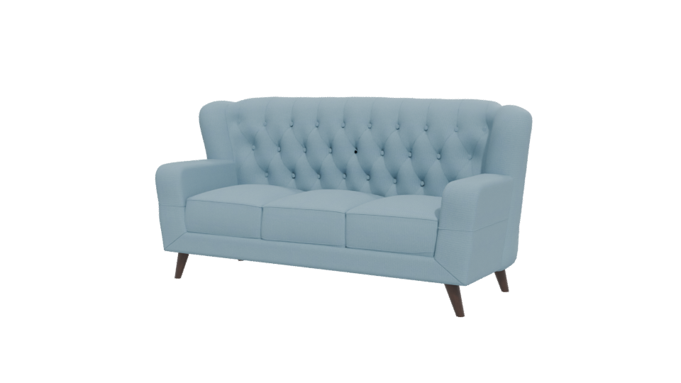 Chic Tufted Fabric Sofa 3D - Professional 3D Model Render 12