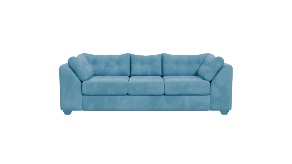 Sofa 3C Levante Blue Fabric Model - Professional 3D Model Render 11