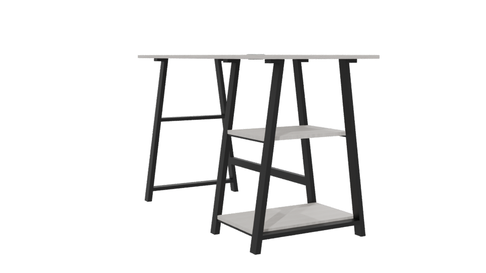 Minimalist Office Desk 3D Model - Professional 3D Model Render 13