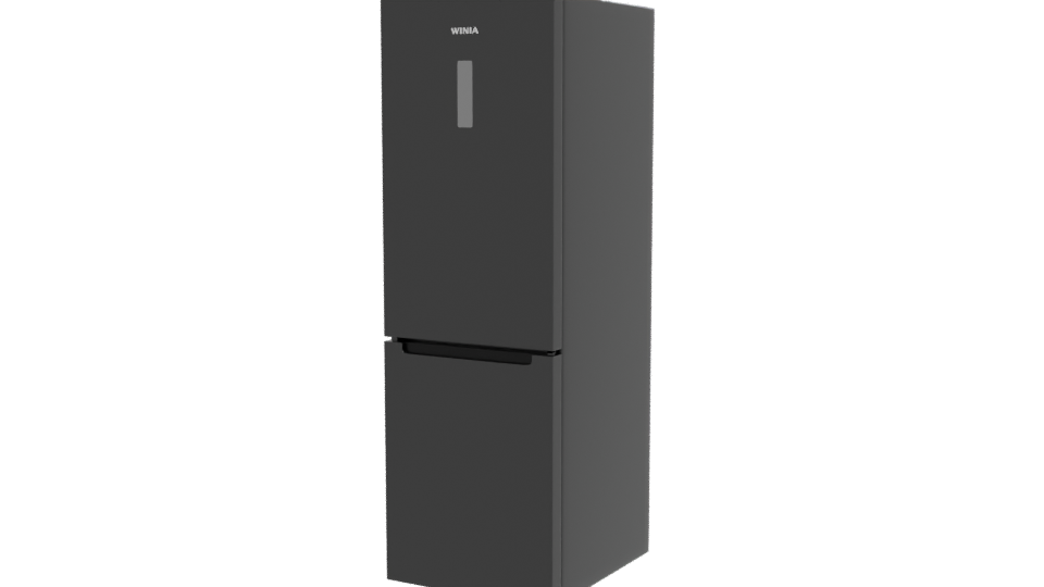 Stylish Top-Freezer Refrigerator Model - Professional 3D Model Render 12