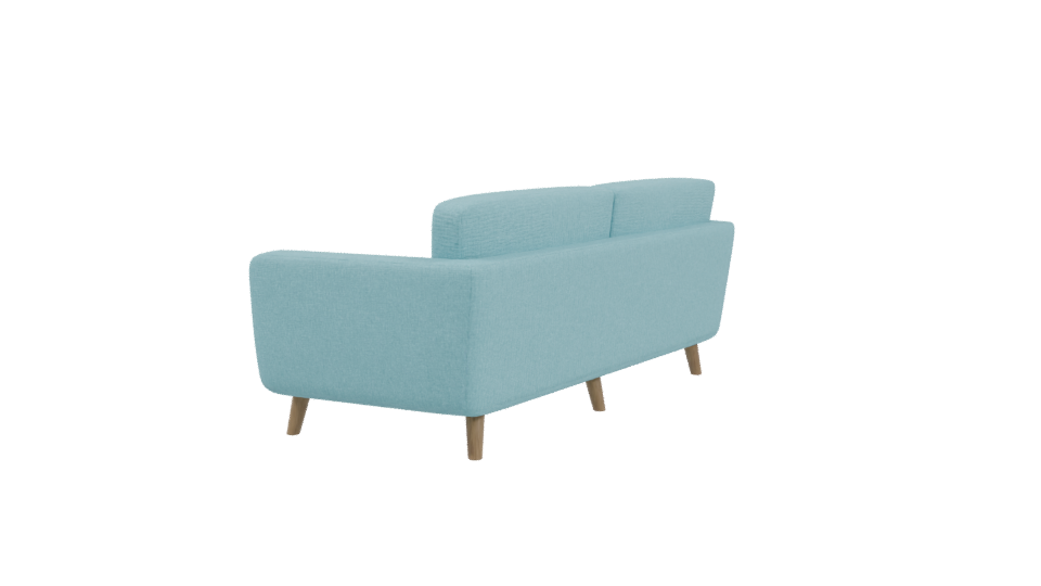 Stylish Mid-Century Sofa Model - Professional 3D Model Render 3