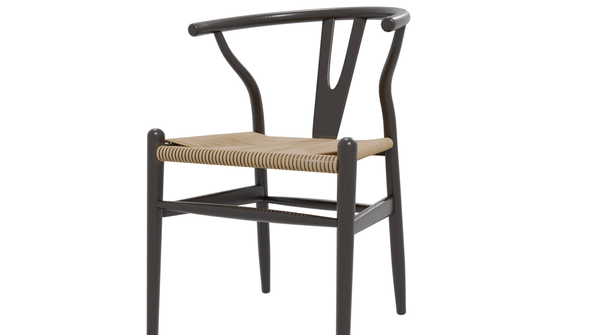 Stylish Wooden Dining Chair Model - Professional 3D Model Render 12