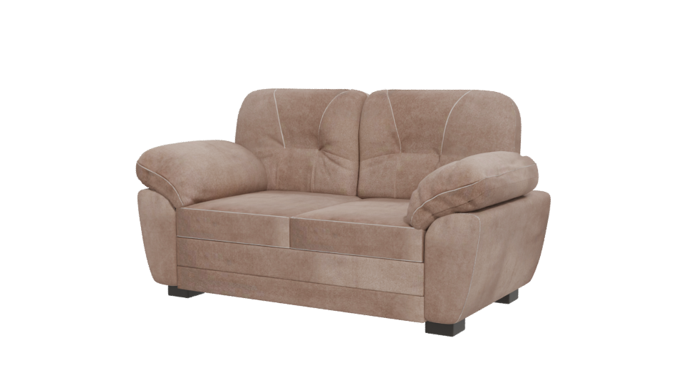 Stylish Contemporary Fabric Sofa 3D Model - Professional 3D Model Render 12