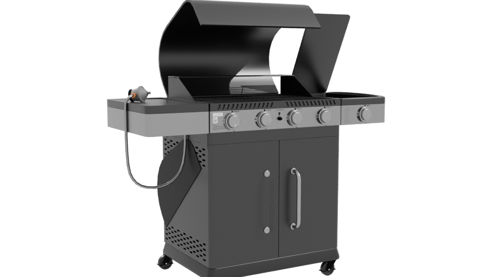 Premium Gas Grill 3D Model - Professional 3D Model Render 10
