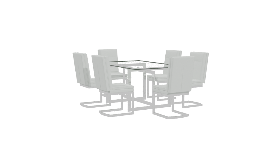 Stylish Conference Table Model - Professional 3D Model Render 4