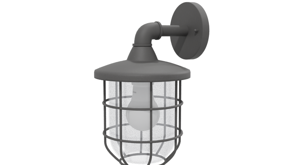 Industrial Outdoor Wall Light Fixture 3D Model - Professional 3D Model Render 13