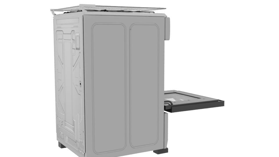 Stylish Gas Oven 3D Model - Professional 3D Model Render 7