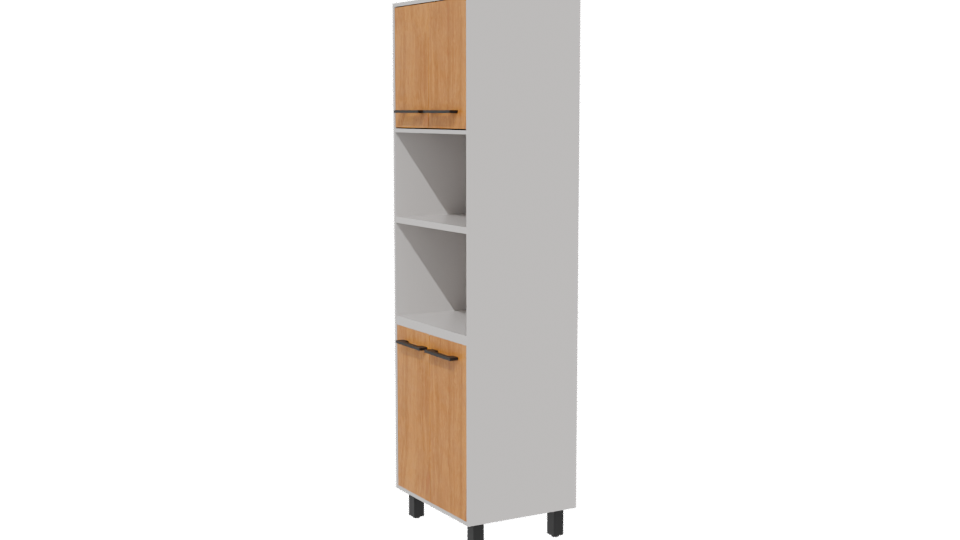 Stylish Wooden Kitchen Cabinet 3D Model - Professional 3D Model Render 13