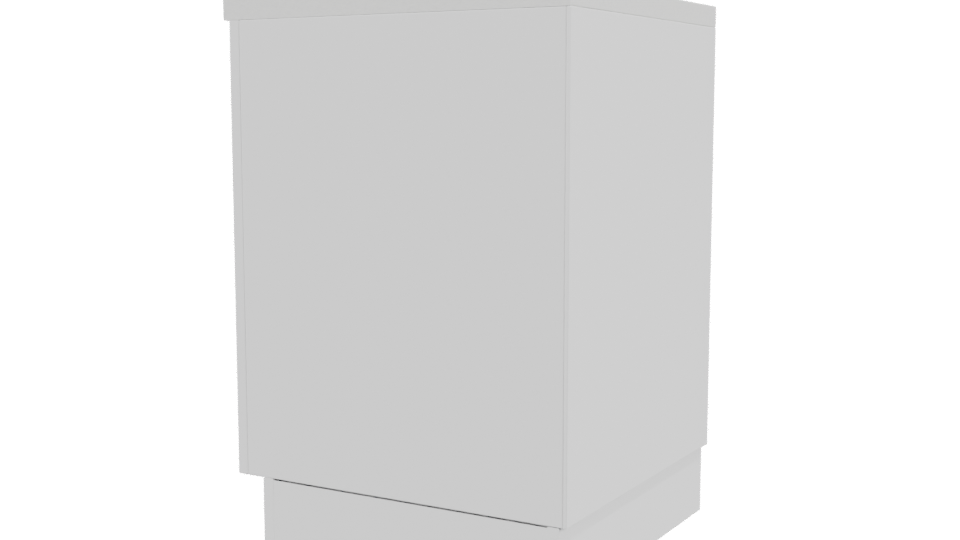 Under-Mount Single Sink 3D Model - Professional 3D Model Render 3