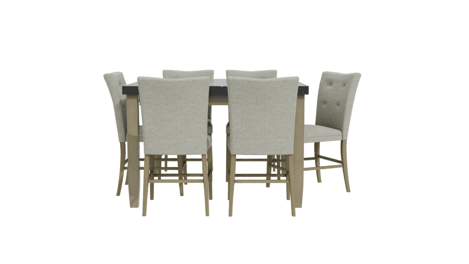 Stylish Dining Table Set 3D - Professional 3D Model Render 11