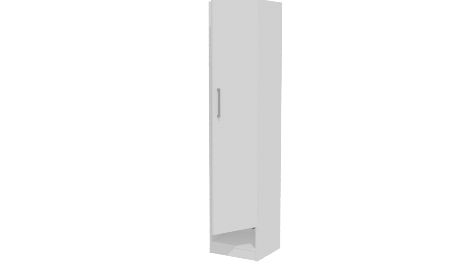 Minimalist Tall Storage Cabinet 3D - Professional 3D Model Render 12