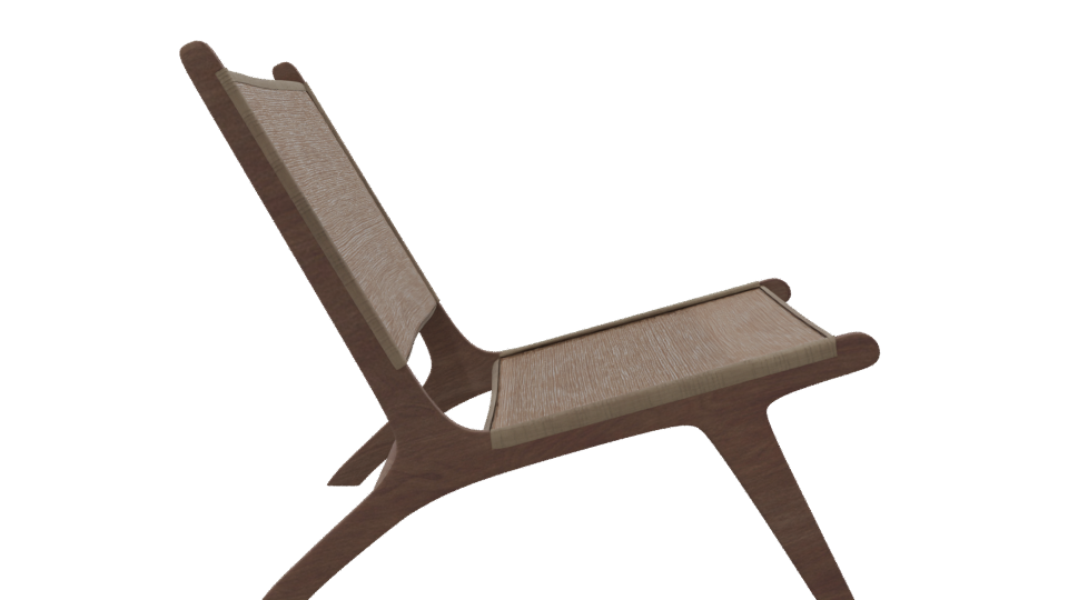 Stylish Minimalist Lounge Chair 3D - Professional 3D Model Render 8