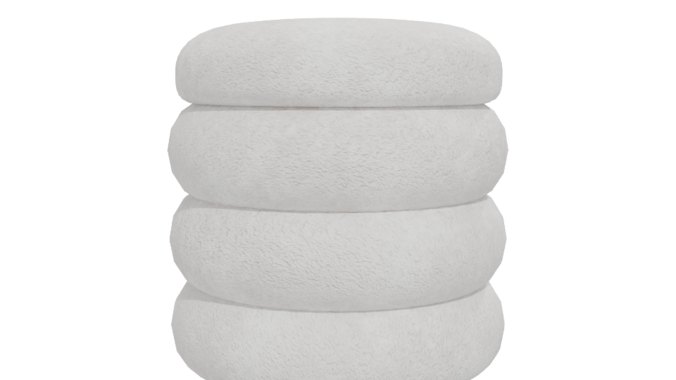 Stylish Stackable Cushion Model - Professional 3D Model Render 12