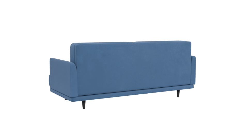 Modern Blue Sofa 3D Model - Professional 3D Model Render 4