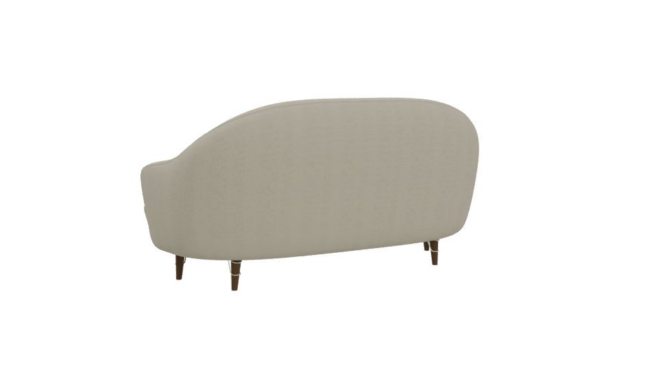 Stylish Mid-Century Sofa Model - Professional 3D Model Render 4