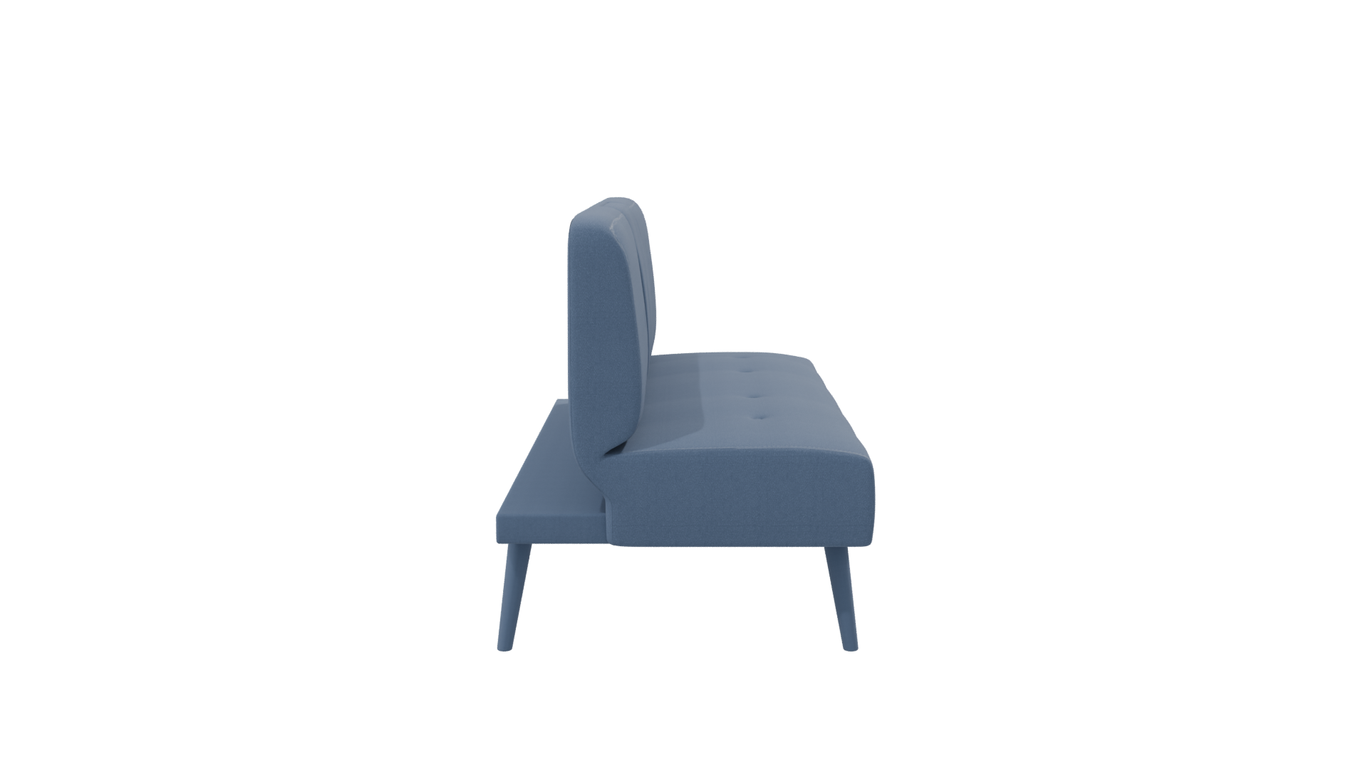 Blue Futon Sofa 3D Model - Professional 3D Model Render 8