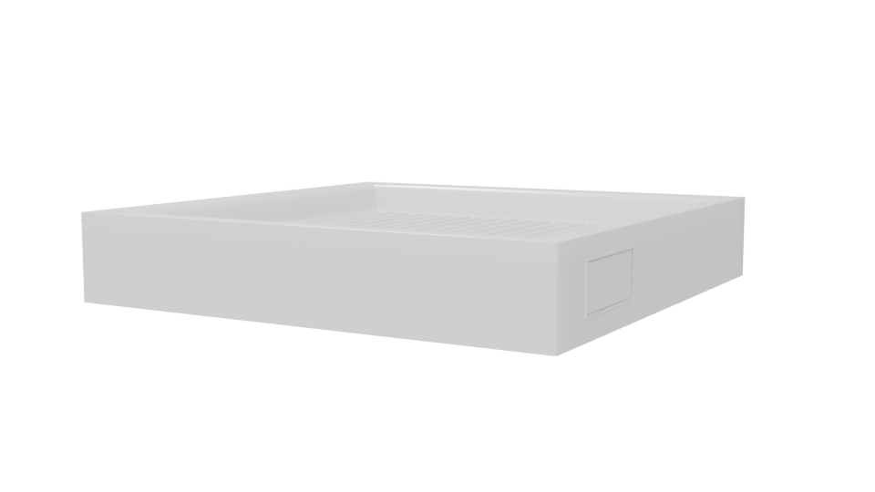 Stylish Square Shower Base 3D - Professional 3D Model Render 6