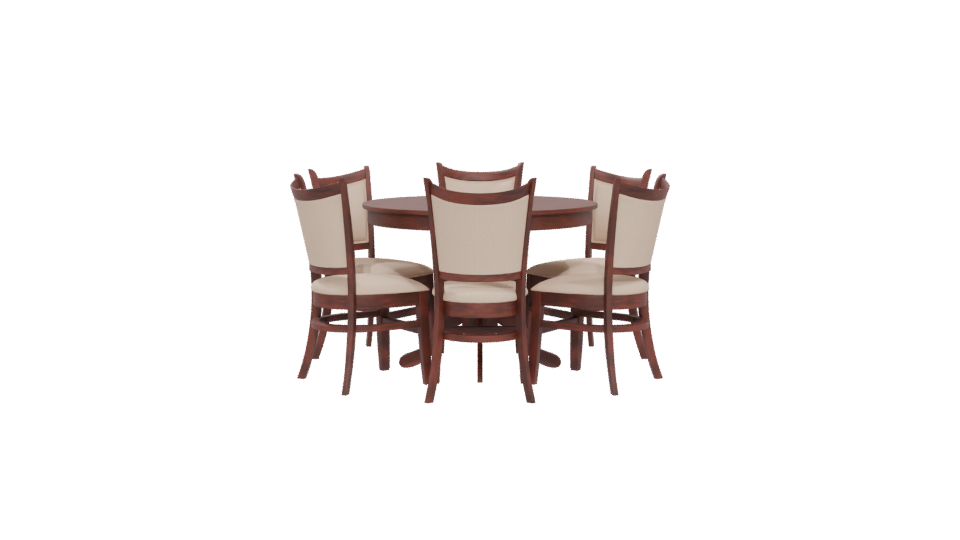 Calabria Dining Set 3D Model - Professional 3D Model Render 5