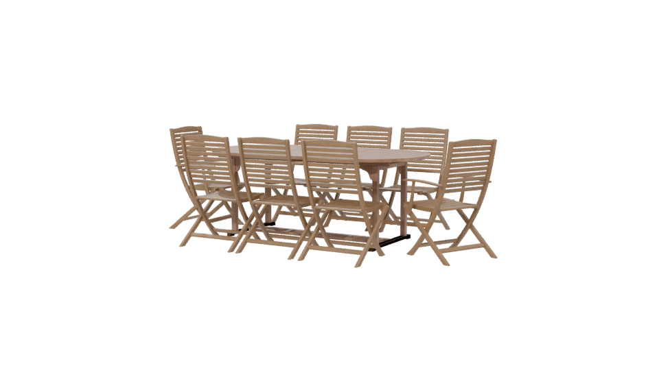 Stylish Outdoor Dining Set 3D - Professional 3D Model Render 6