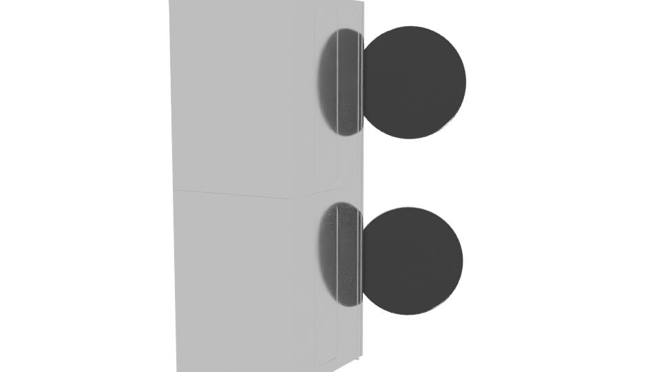 WK14BS6 Washer Dryer 3D Model - Professional 3D Model Render 6