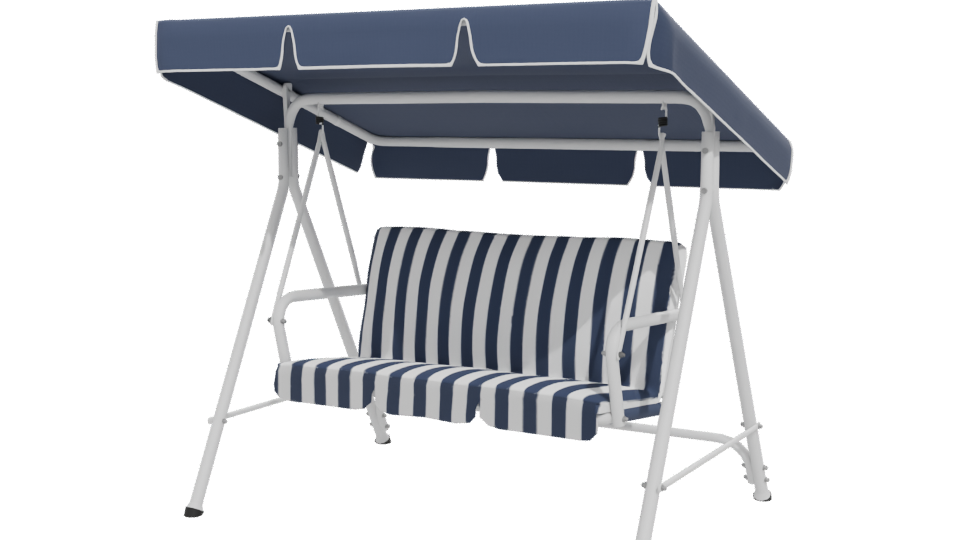 Stylish Outdoor Swing Bench Model - Professional 3D Model Render 12