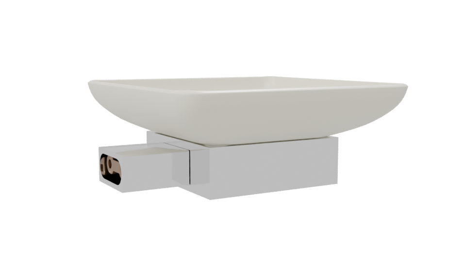 Minimalist Ceramic Sink Model - Professional 3D Model Render 7