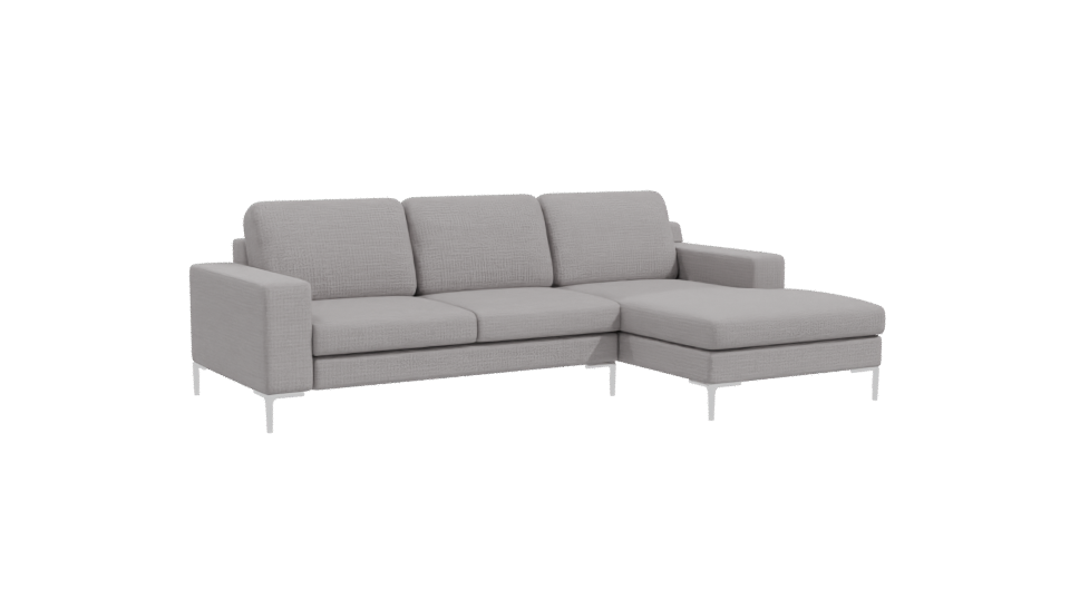 Minimalist Sectional Sofa Model - Professional 3D Model Render 10