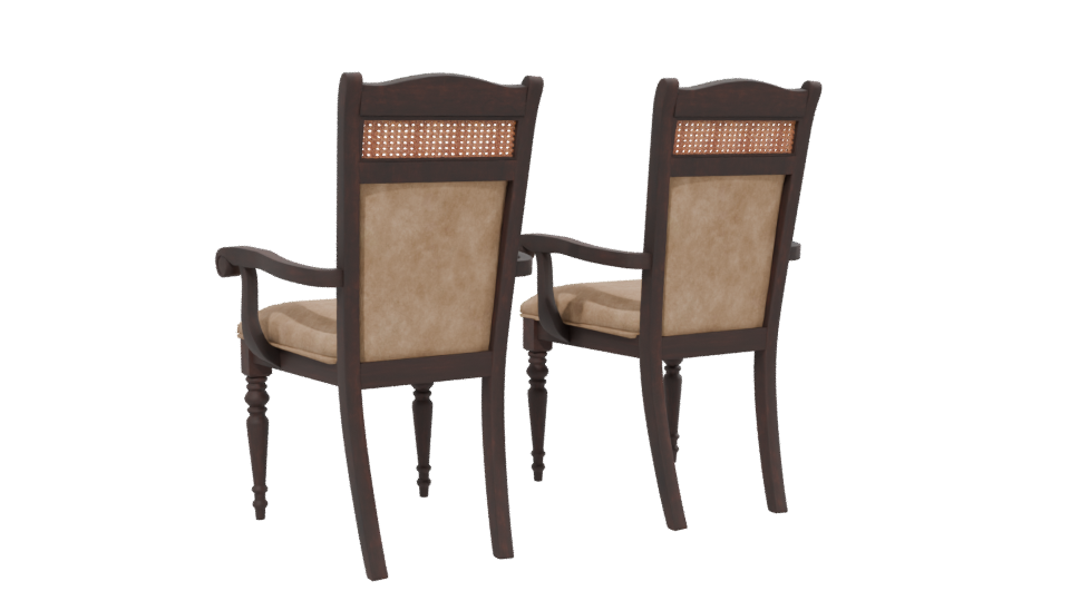 Stylish Wooden Dining Chair 3D - Professional 3D Model Render 13