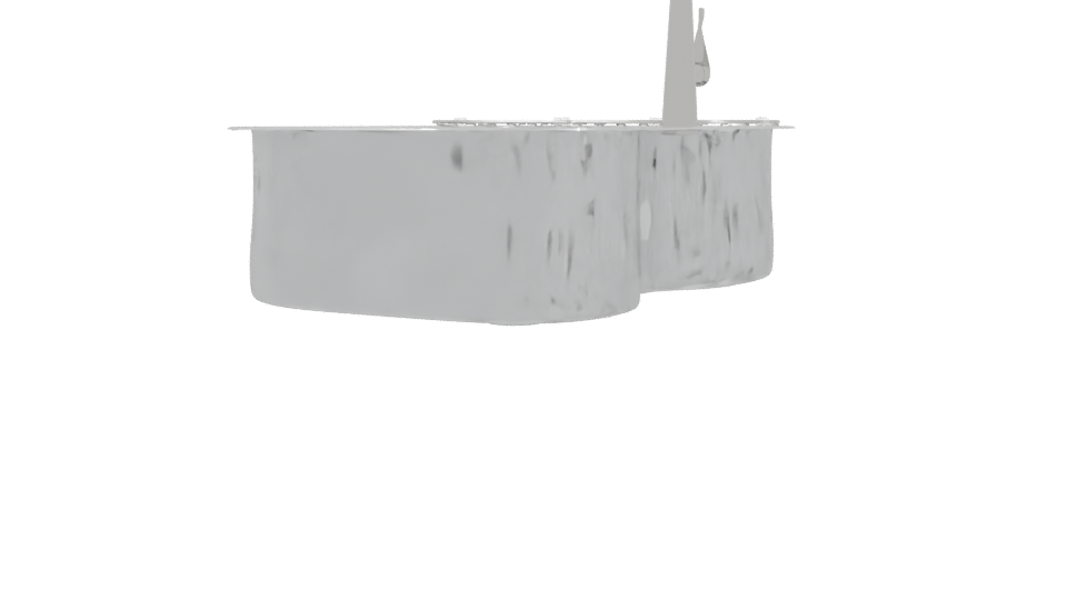 Stylish Kitchen Stainless Sink - Professional 3D Model Render 9