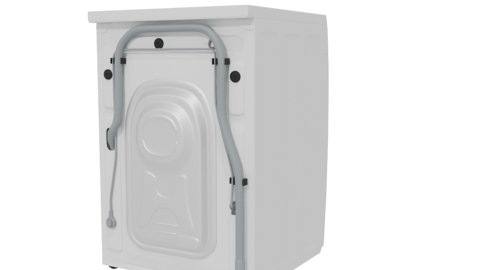 Eco Bubble Washing Machine 3D Model - Professional 3D Model Render 6