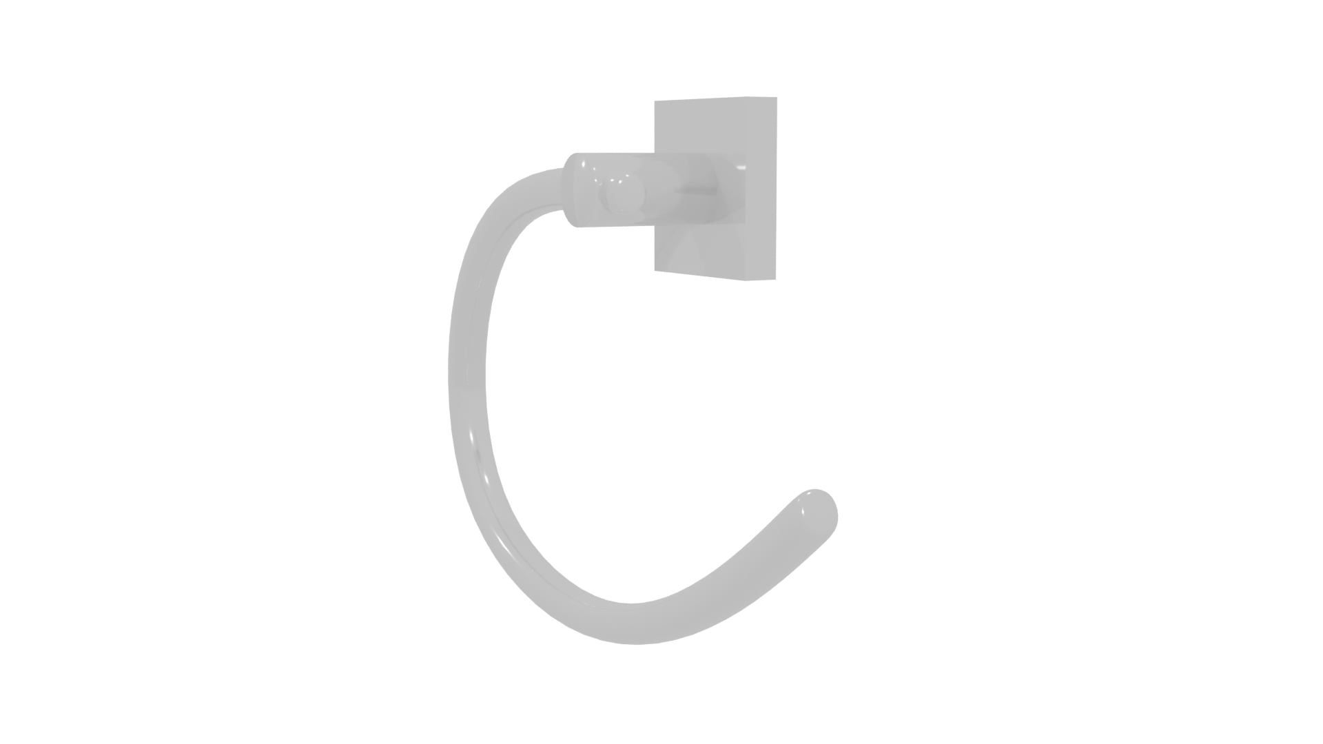 Modern Door Handle 3D Model - Professional 3D Model Render 4