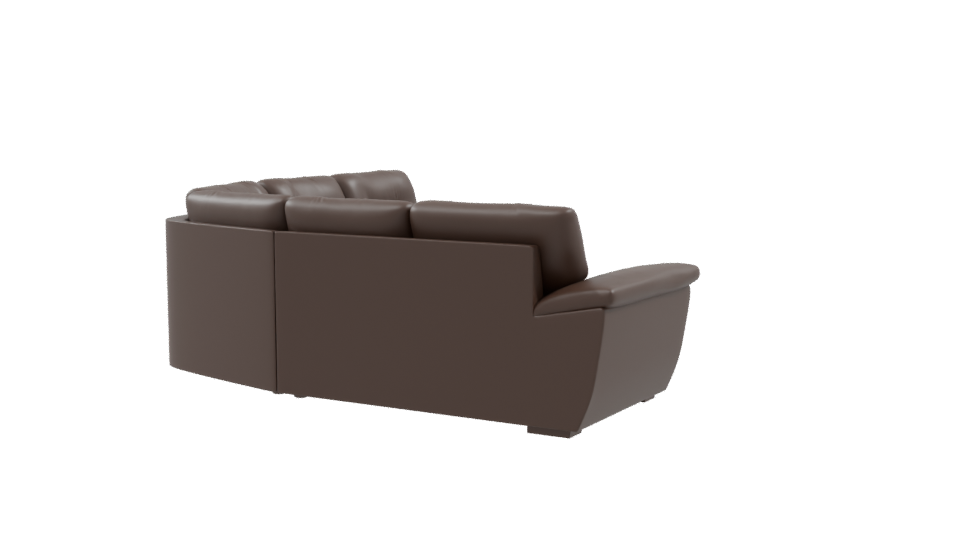 SALA CURVA JR Leather Sofa 3D - Professional 3D Model Render 9