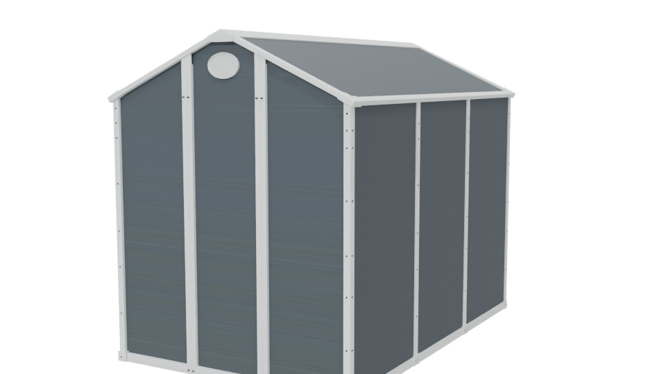 Stylized Garden Storage Shed 3D - Professional 3D Model Render 6