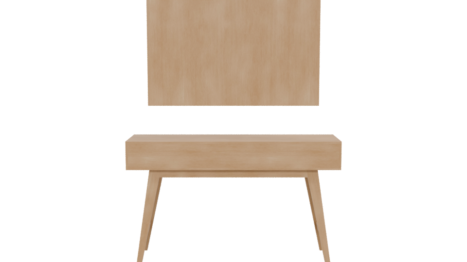 Modern Console Table with Mirror 3D - Professional 3D Model Render 5