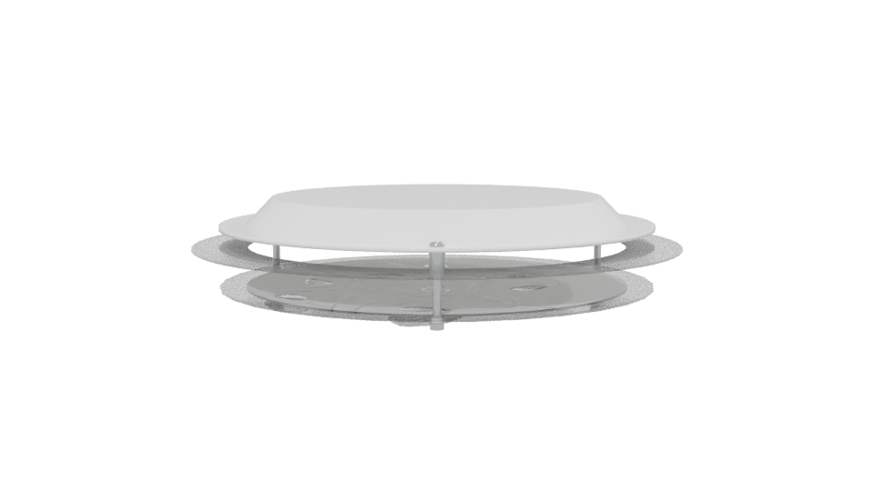 Modern Round Base Vent Cover - Professional 3D Model Render 13